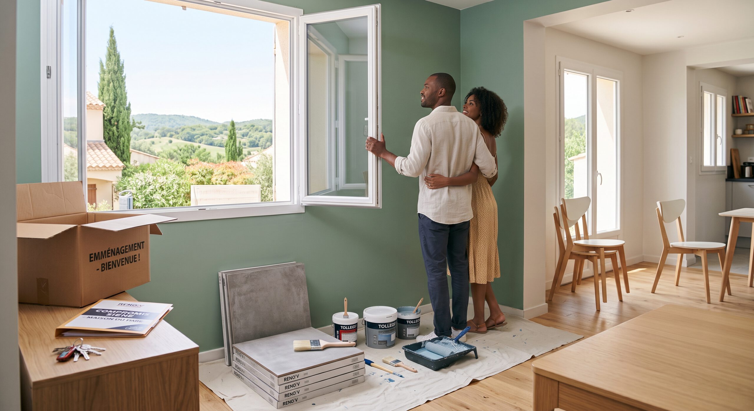 Nouveaux acquéreurs préparant un projet de rénovation à Clapiers