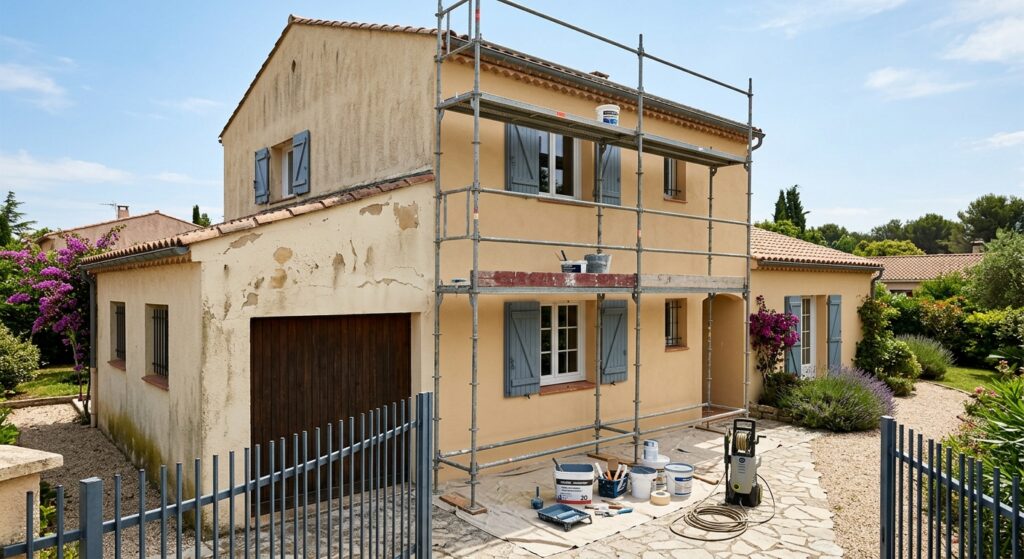 Renovation Facade Pavillon Baillargues 1024x559